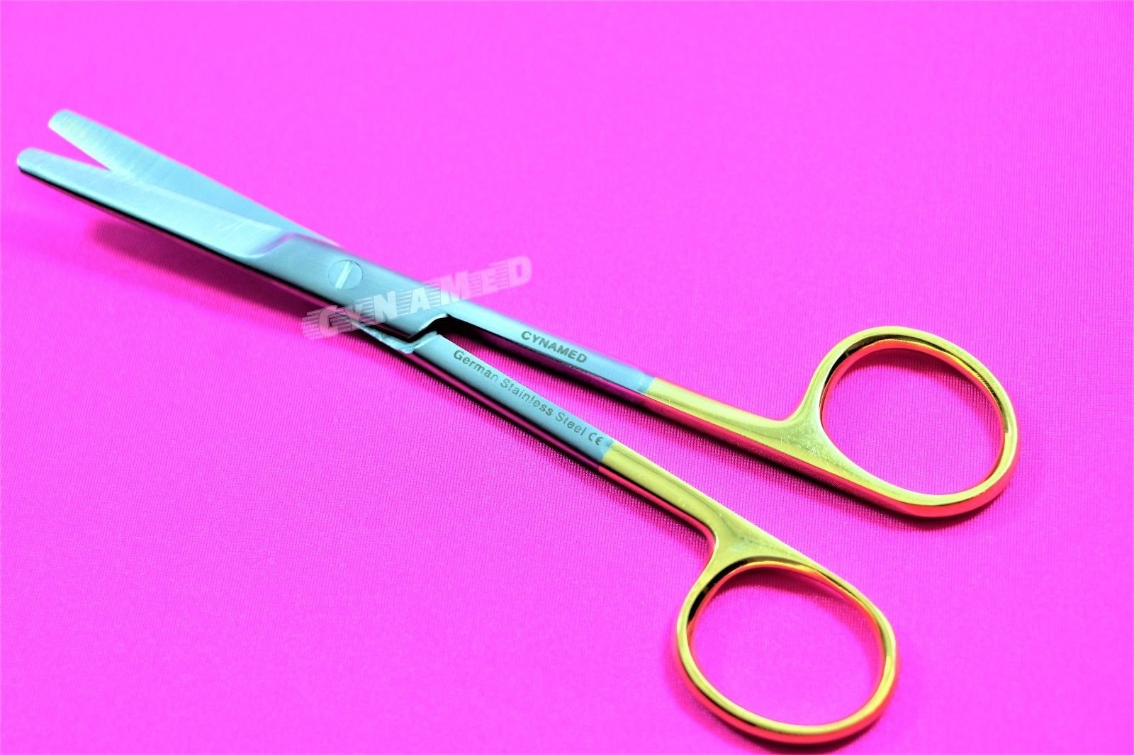 TC GERMAN PREMIUM Mayo Scissors Dental Veterinary Instrument 5.5 inches STRAIGHT CYNAMED