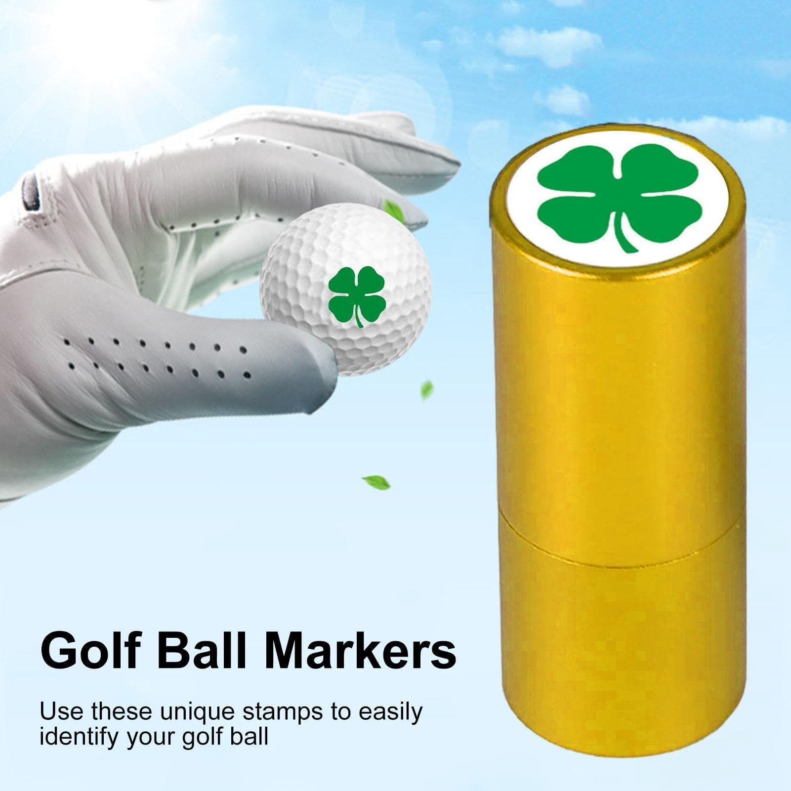 Sello de pelota de golf – Marcador de metal reutilizable de tinta recargable, plantilla personalizada para marcar pelotas, regalo único para padres y novios