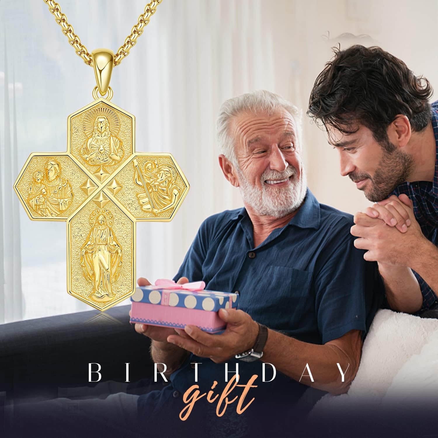 TwoAnts 925 Sterling Silver Patron Saint Medal Necklace Protection Catholic Jewelry Gifts for Men Women - Image 7