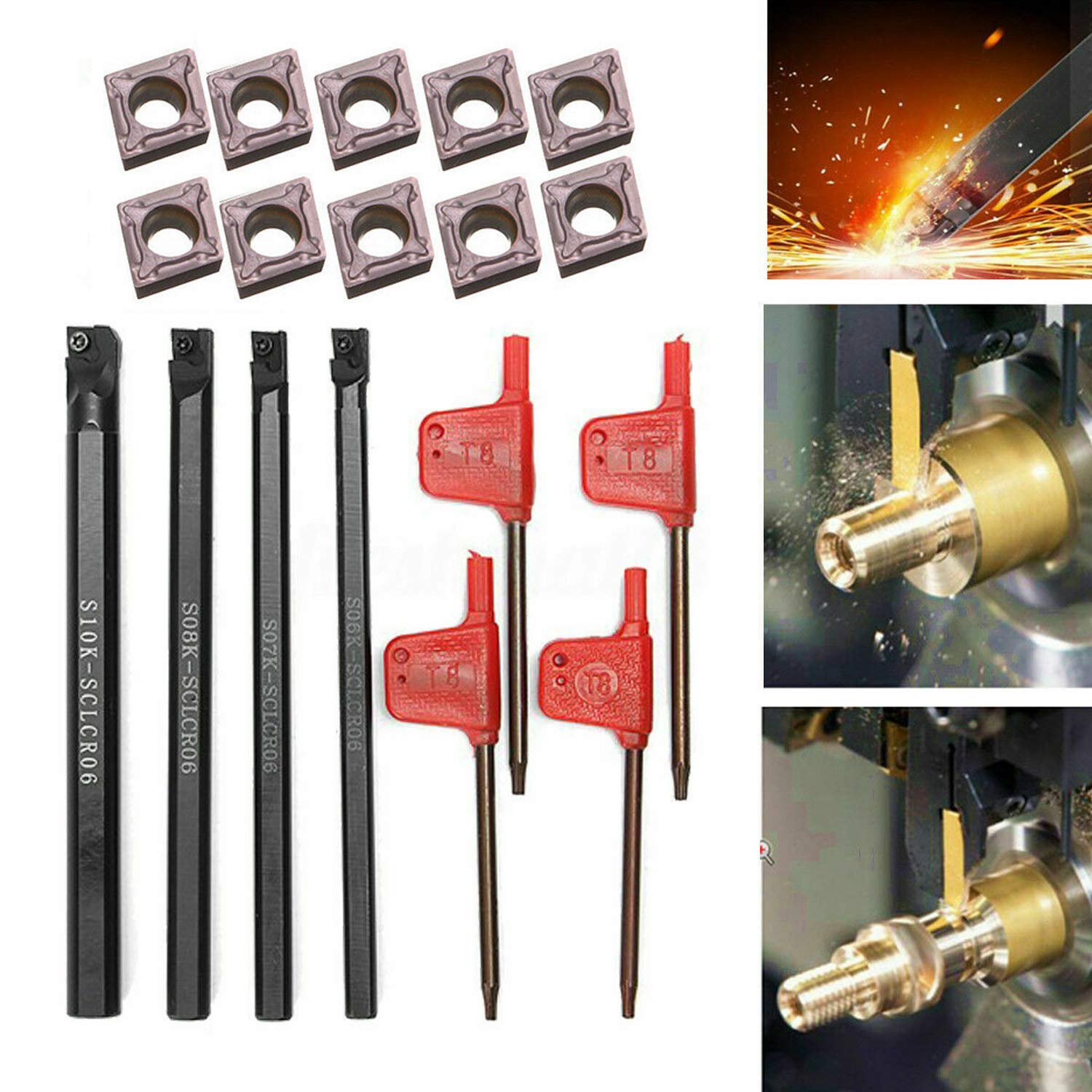 3/4 Inch Internal Boring Bar Tool Holder Carbide Inserts CNC ASZLBYM 3