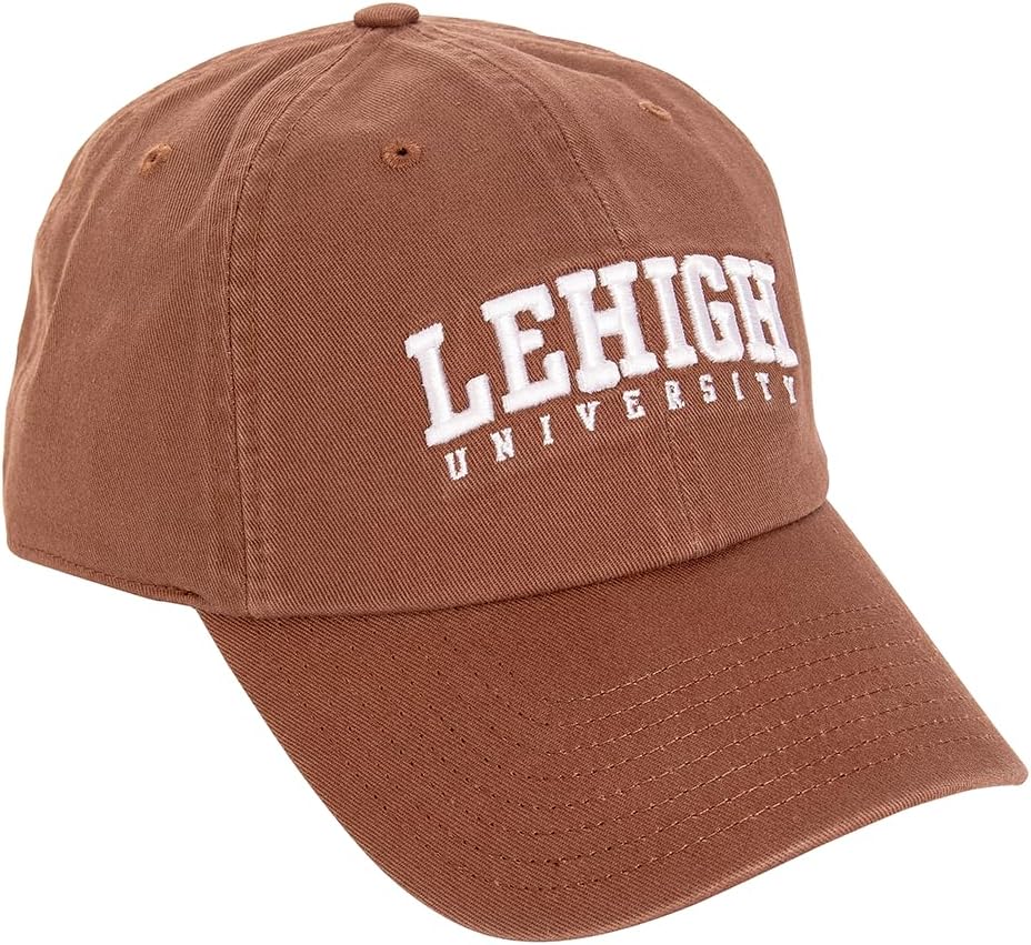 Desert Cactus Lehigh University Baseball Hat Mountain Hawks Brimmed Embroidered Hats Cap Adjustable Cloth Strap Adult (Style C) Brown