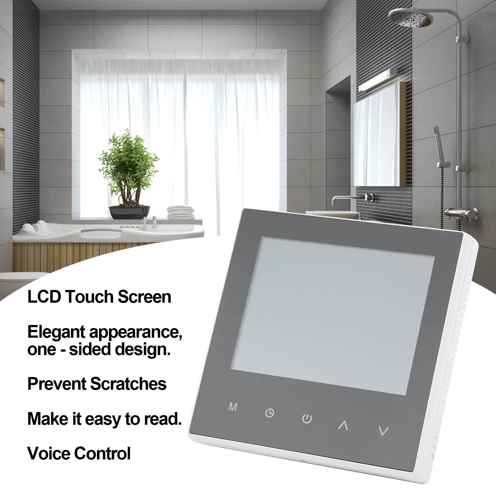 Termostato inteligente táctil WIFI con pantalla táctil a Color para calefacción eléctrica de agua, estufa colgante de pared, CA 230V (PARA)