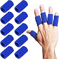 Vista 3 de 20 fundas para dedos para el pulgar, soporte elástico de compresión, protector de dedos elástico para aliviar el dolor, callos y artritis, nudillos