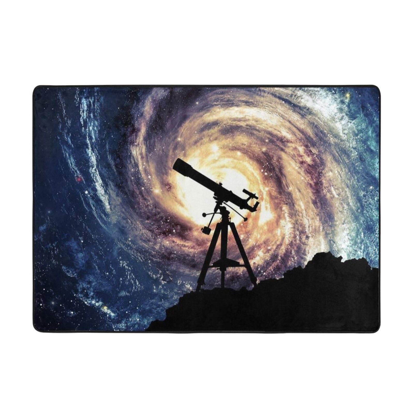 Tapis peluche douce galaxie cadeau idéal pour chambre enfant
