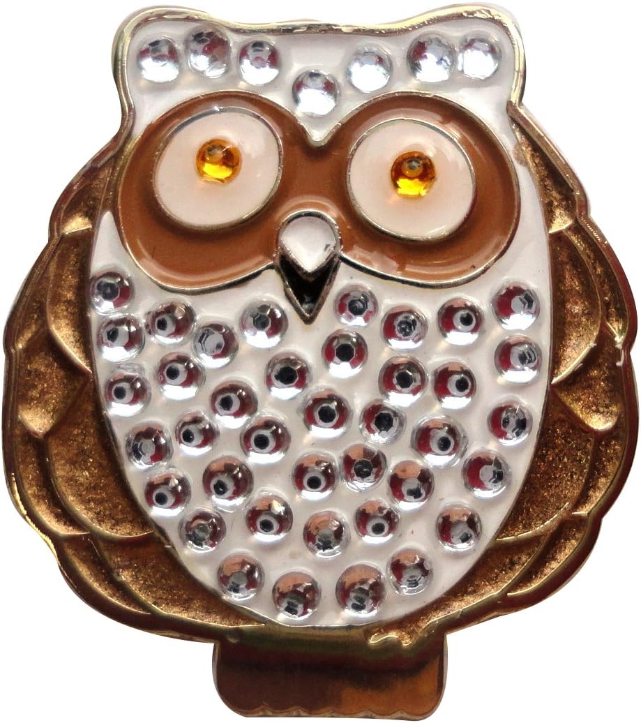 review Owl W/Crystals Golf Ball Marker and Magnetic Hat Clip