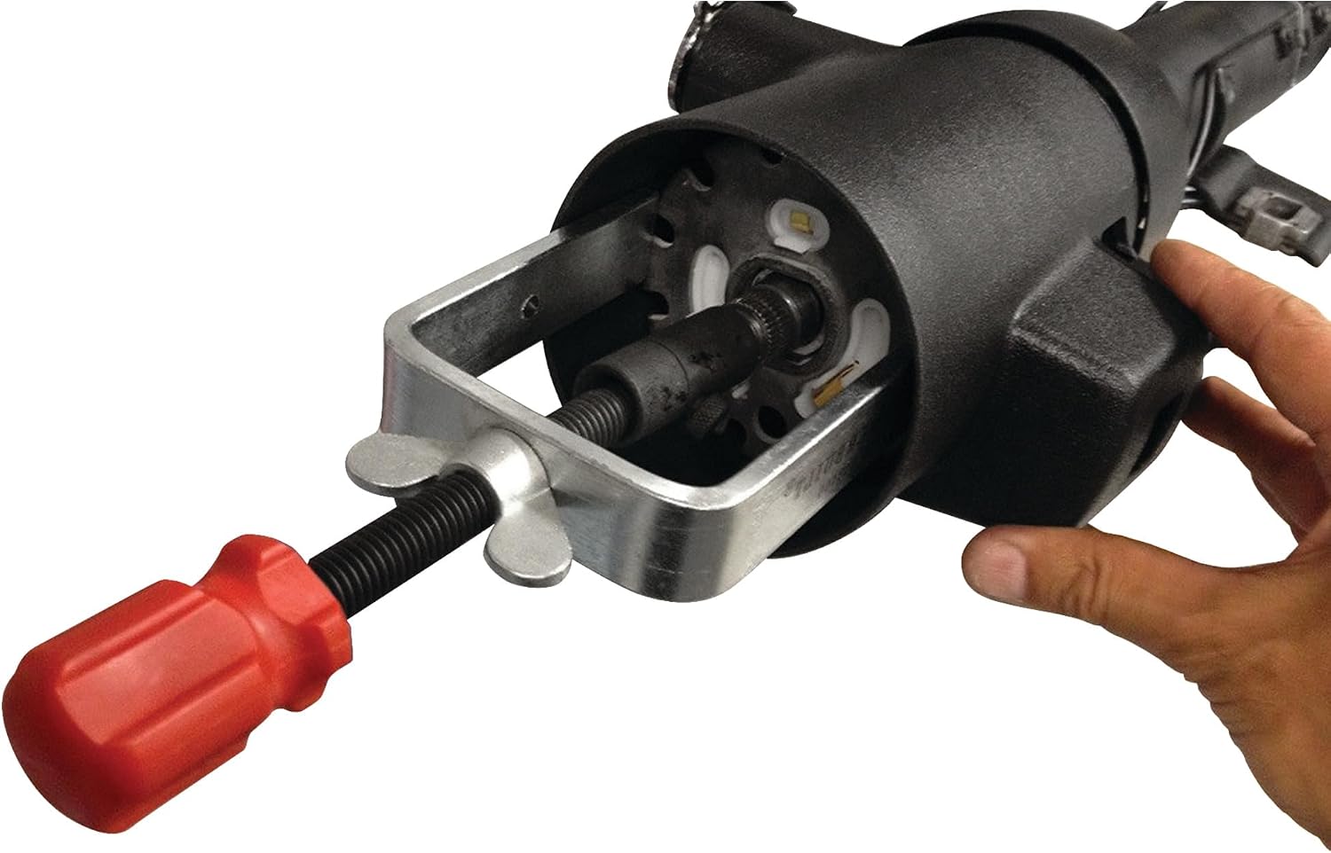 Performance Tool W86551 Steel Steering Wheel Lock Plate Removal Tool with Adapters for Most Domestic and Import Vehicles with Locking Steering Wheels