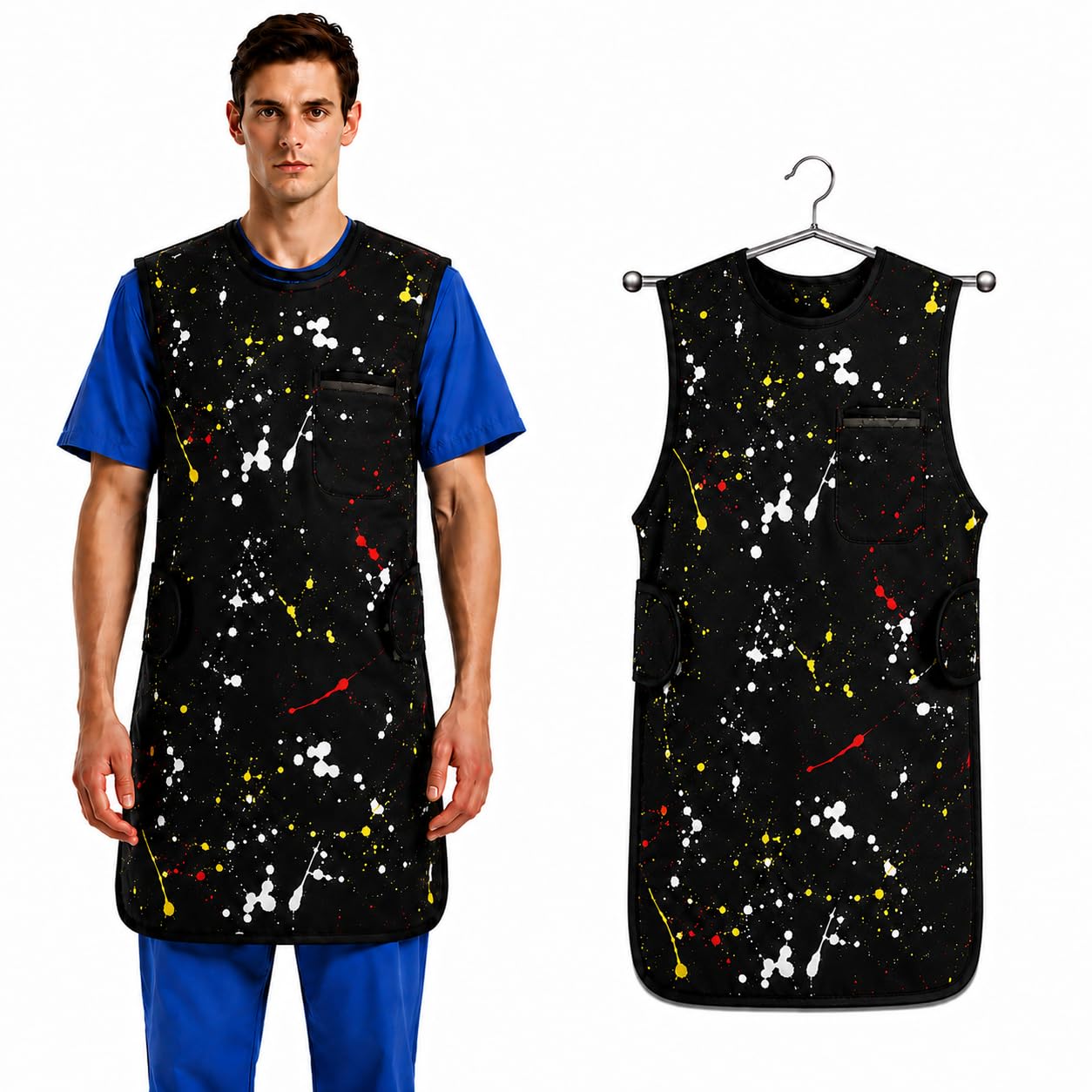0.5mmpb Xray Lead Apron for Xray with Thyroid Shield and Hanger,Lead Gown,Dental Xray Shield