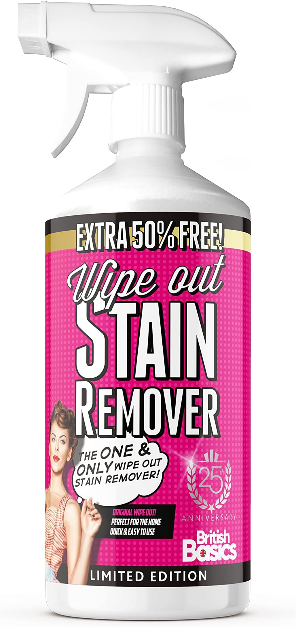 Wipe Out Stain Remover 750ml | Multi Purpose | Multi Surface | Removes all types of Stains | Extra 50% Free!