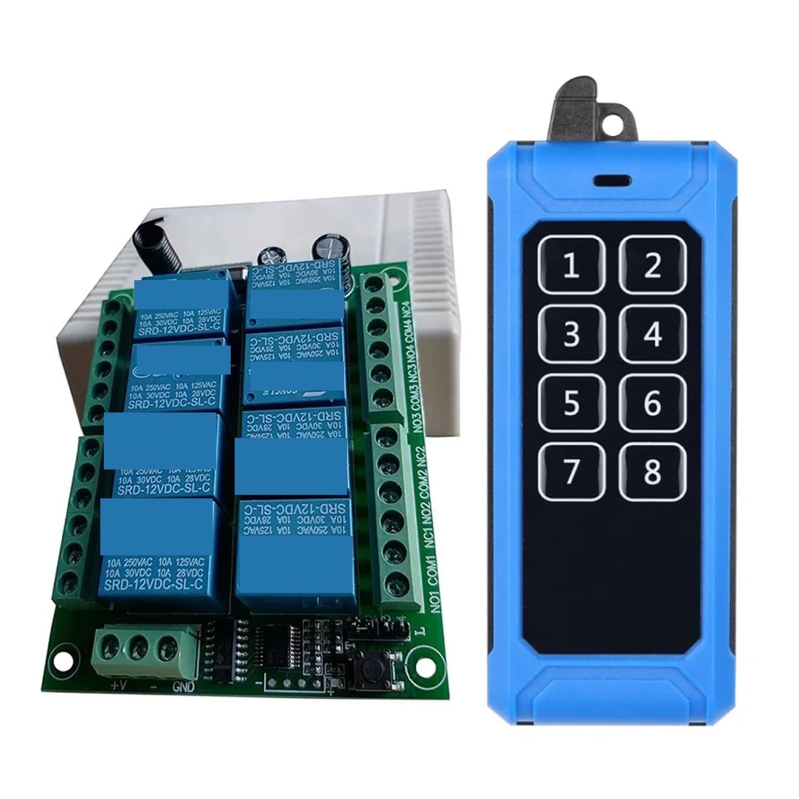 Télécommande sans fil 433 MHz pour automatiser vos équipements extérieurs et de garage 8CH