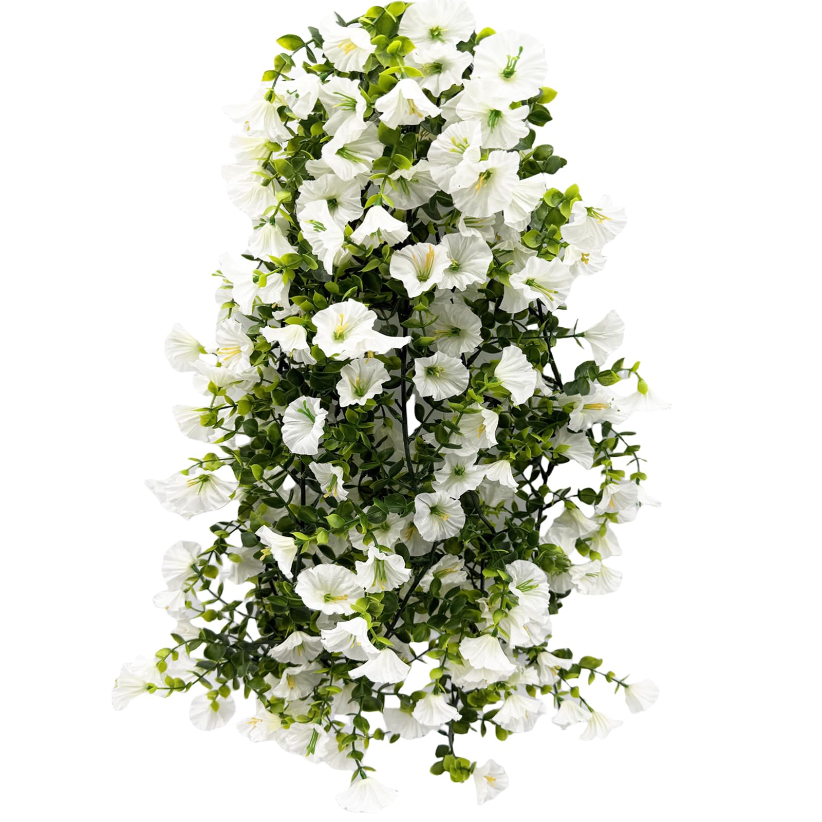 Photo 1 of LILOCOO Artificial Morning Glory Vine Garland - White