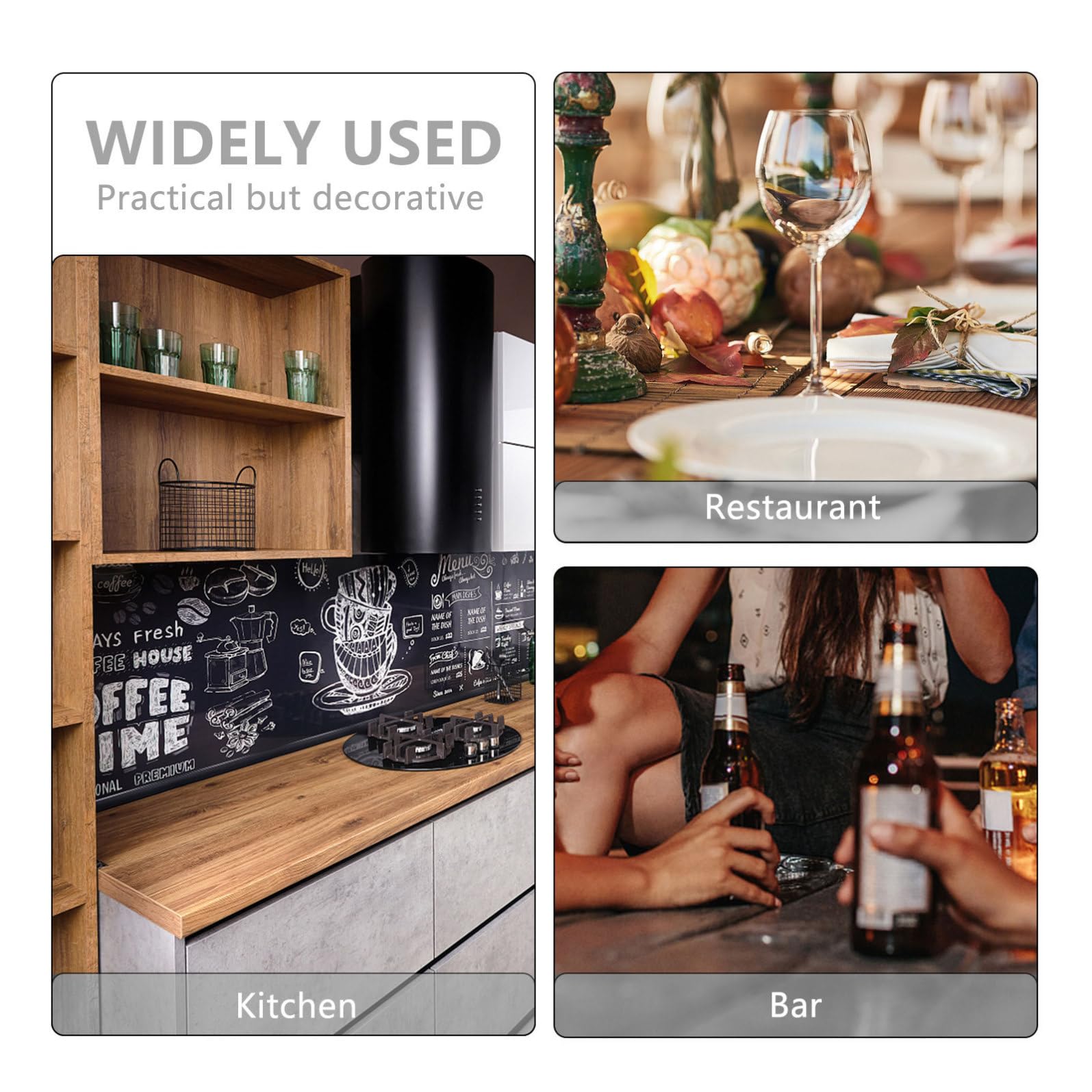MERRYHAPY Spittoon Vino Rotondo Doppie Maniglie 3 Pezzi Plastica | Nero, Bocca Ampia, Stile Western, per Esposizioni e Enoteche, Uso anche Secchiello per Ghiaccio