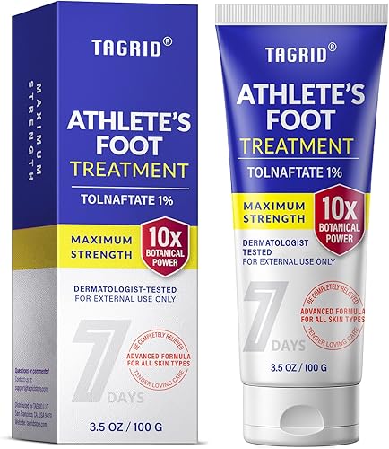 TAGRID Tratamiento para pies de atleta, picor deportista, pie de atleta, pie de atleta entre los dedos de los pies, crema para pies de atleta - 3.4