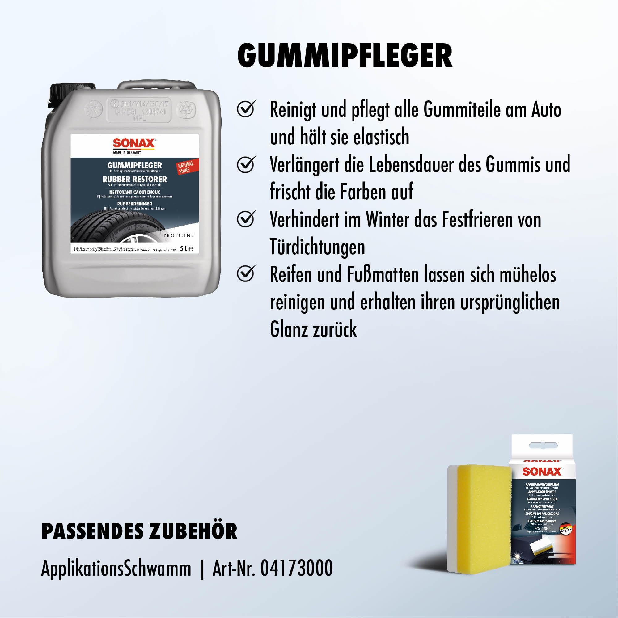 SONAX PROFILINE GummiPfleger (5 Liter)