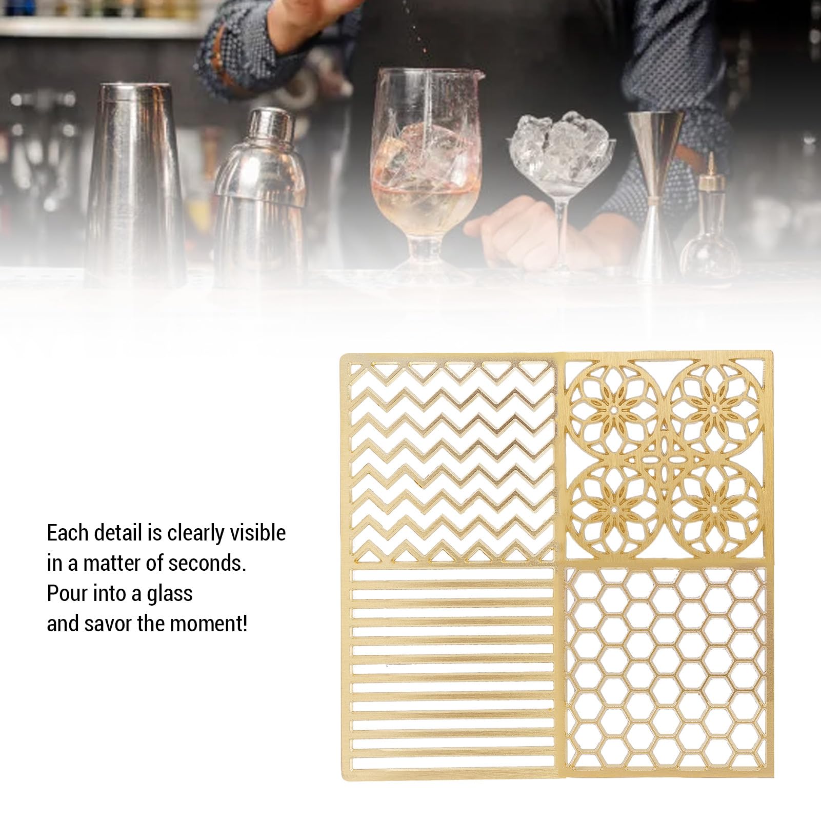 Máquina para Hacer Cubitos de Hielo Transparente con Diseño Elegante para Cócteles Modernos y Entusiastas del Whisky en Cobre 11x11cm (D)