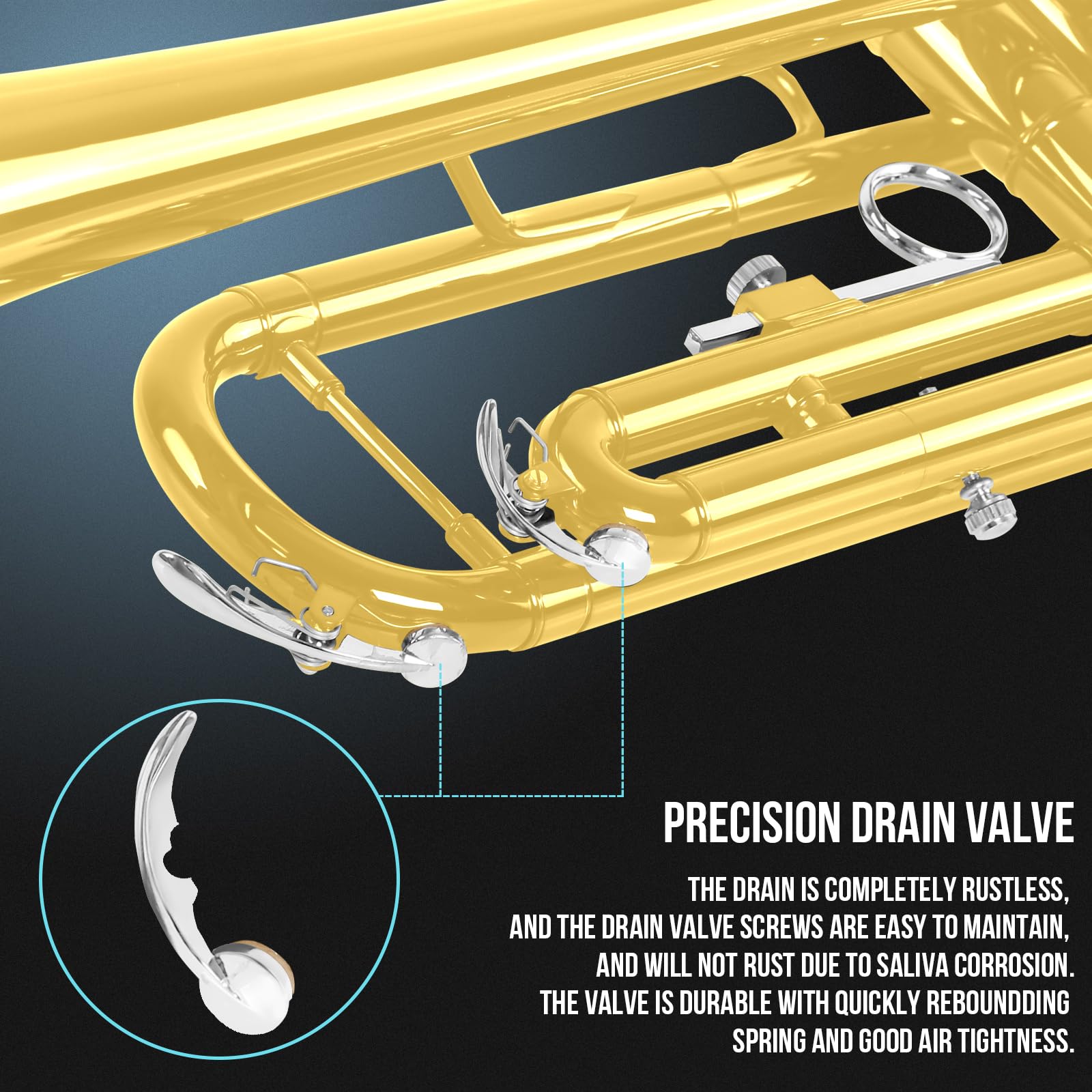 Amazon.com: Soulmate Bb Standard Trumpet Set for Beginner, Brass