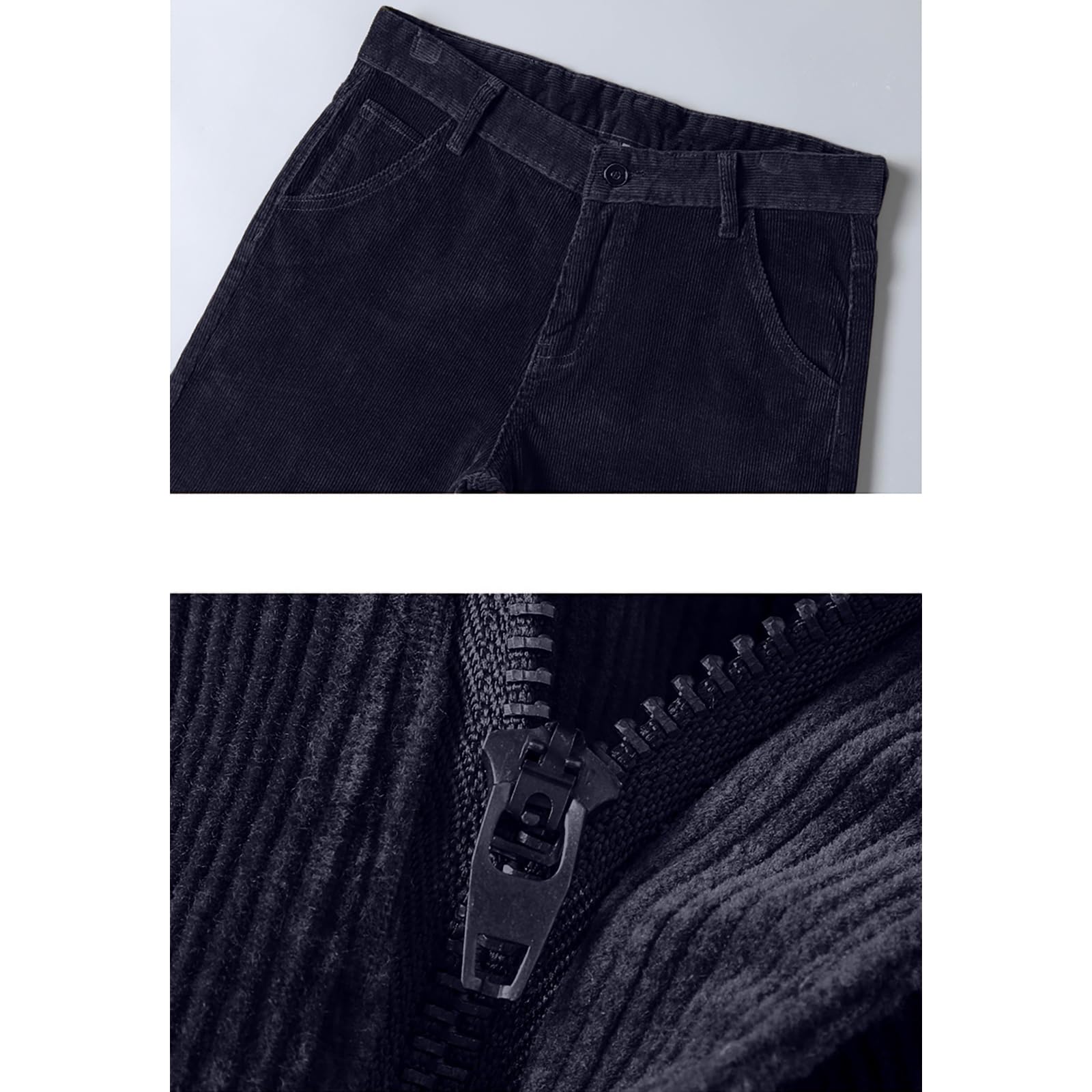 Cordhose Herren Stretch Winterhose Gefüttert Freizeithose Lang Hosen Gerades Bein Chino Hose Regular Fit Fleecehose Warm Herrenhosen Bequem Männer Arbeitshosen Business Casual Trousers for Men