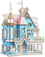 Vista 1 de Rompecabezas 3D de casa de muñecas para niños, rompecabezas 3D de casa de muñecas para niñas, juguetes educativos de papel para juegos, Navidad