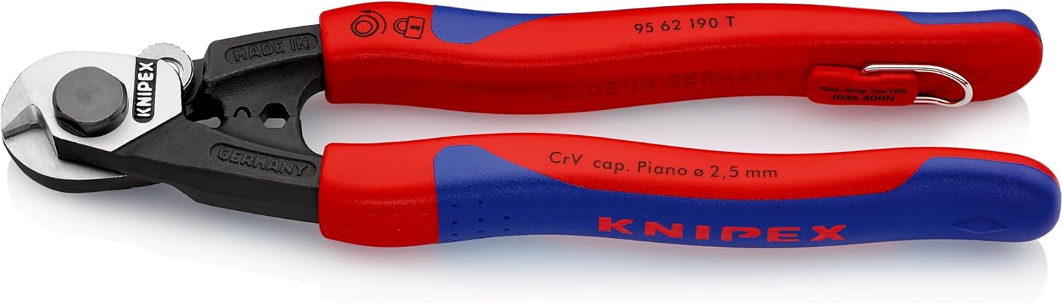 95 62 190 T BK Wire Rope Cutters 7, 48" with Tether Attachment Pt. In Blister Packaging