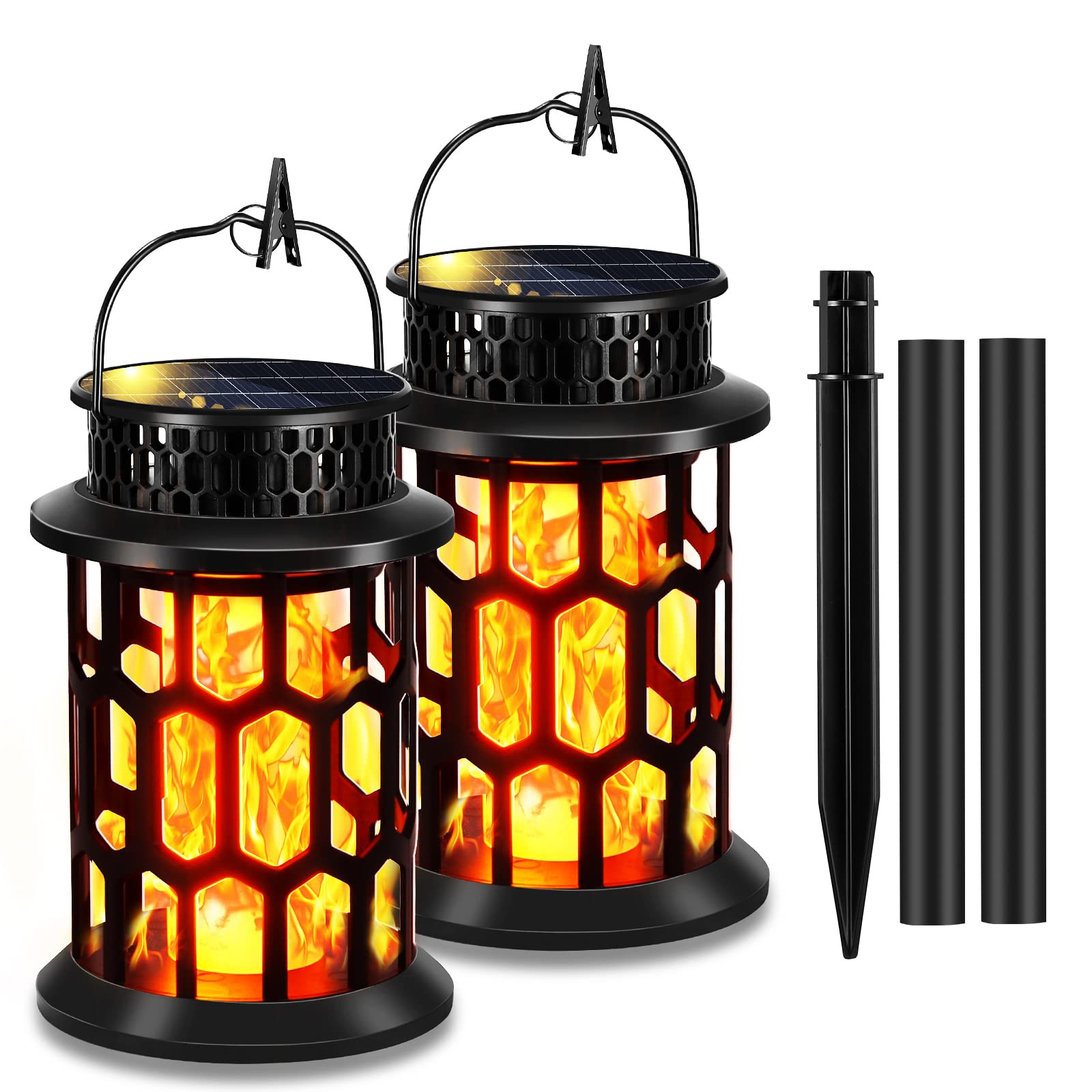 1 x RAW Customer Returns Outdoor Solar Lights, Outdoor Solar Torches F