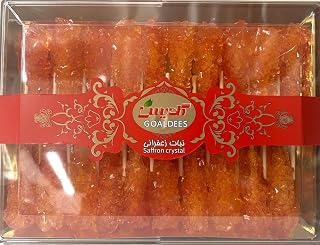 Nabat Saffron Crystal Rock Candy Sticks, 20 Count, 400g