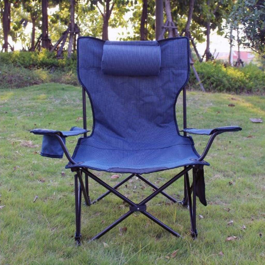 Portable Folding Chair Portable Camping Chair Beach Folding Chairs Fishing Chair Seat Oxford Cloth Lightweight Seat Metal Leisure Chair Adjustable Folding Chair