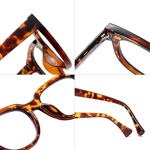 Miniatura 9 de Bevi Lentes de lectura elegantes con bloqueo de luz azul, lupas para hombres y mujeres