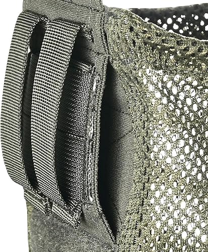 Miniatura 5 de SABADO Bolsa táctica Molle de malla de malla para cinturón con cordón, plegable, flexible, duradera, con gancho y bucle, se despliega con una