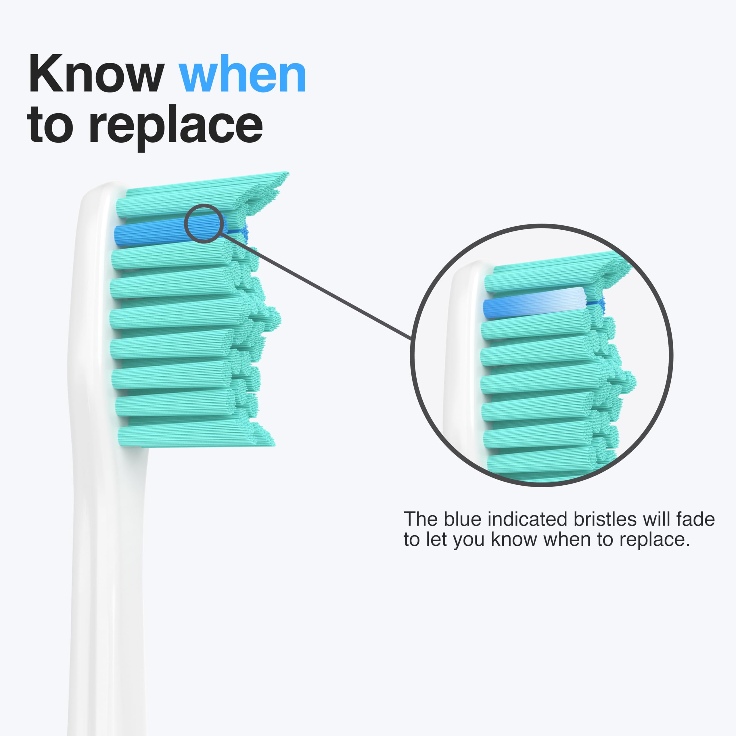Ersatz-Zahnbürstenköpfe für Philips Sonicare, 6 Stück