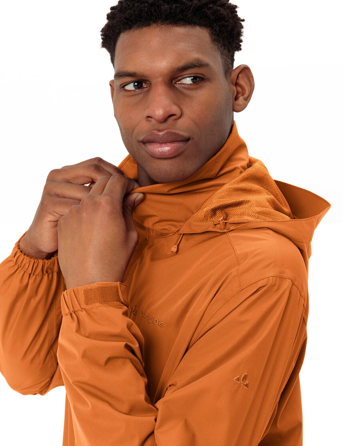 VAUDE Męska kurtka przeciwdeszczowa Escape Light, wodoszczelna kurtka outdoorowa, oddychająca kurtka wiatrówka z kapturem, chroniąca klimat kurtka turystyczna