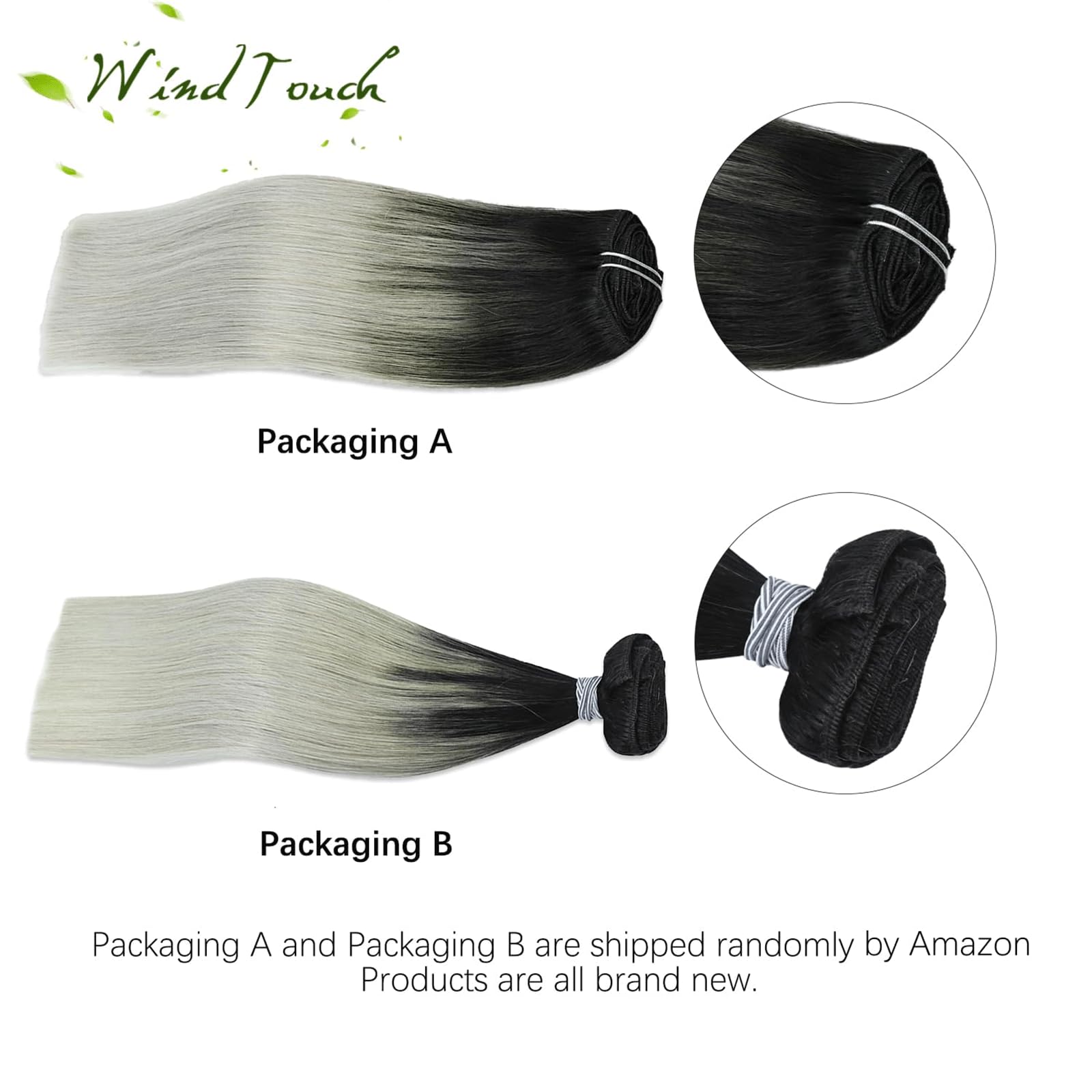 WindTouch Clip in Hair Extensions Human Hair, 15 Inch 75g #4 Medium Brown Hair Extensions for Women Real Human Hair Clip in, Remy Human Hair Extensions Clip ins, Soft Natural Straight — view 48