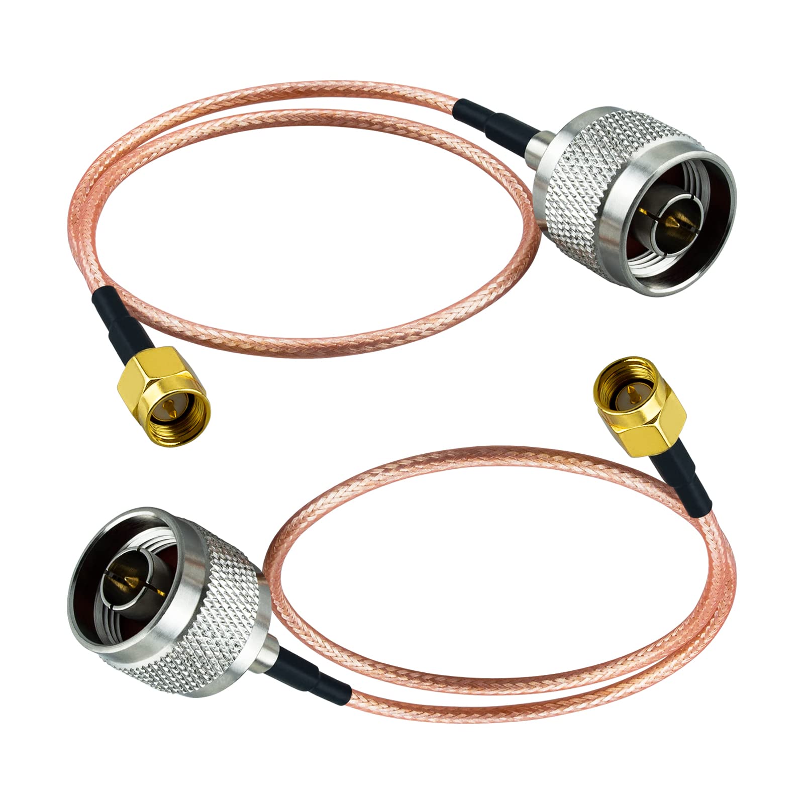 MOOKEERF SMA Male To N Male Cable 12ft RG316 SMA To N Cable 50 Ohm For Wifi Router Gps Receiver Antenna Signal Booster Etc
