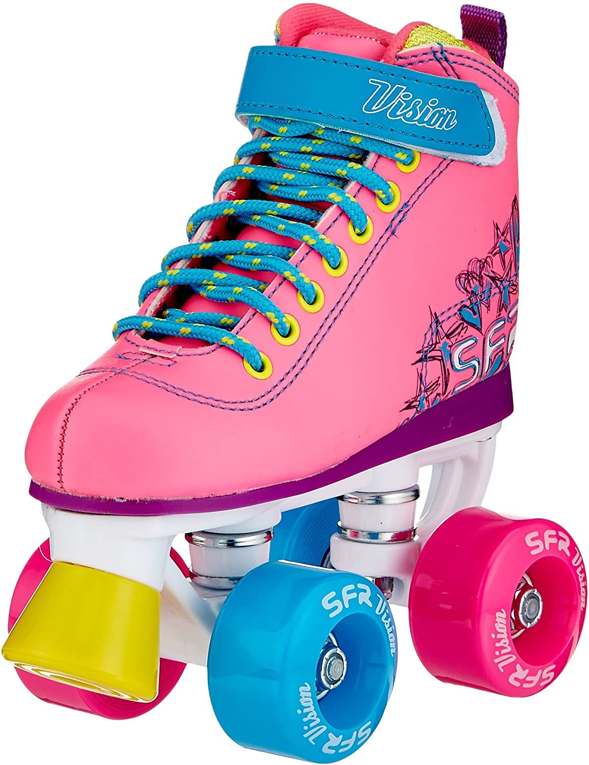 SFR Vision II Skates, Unisex Children, RS239, Multicoloured (Leopard), 33 EU