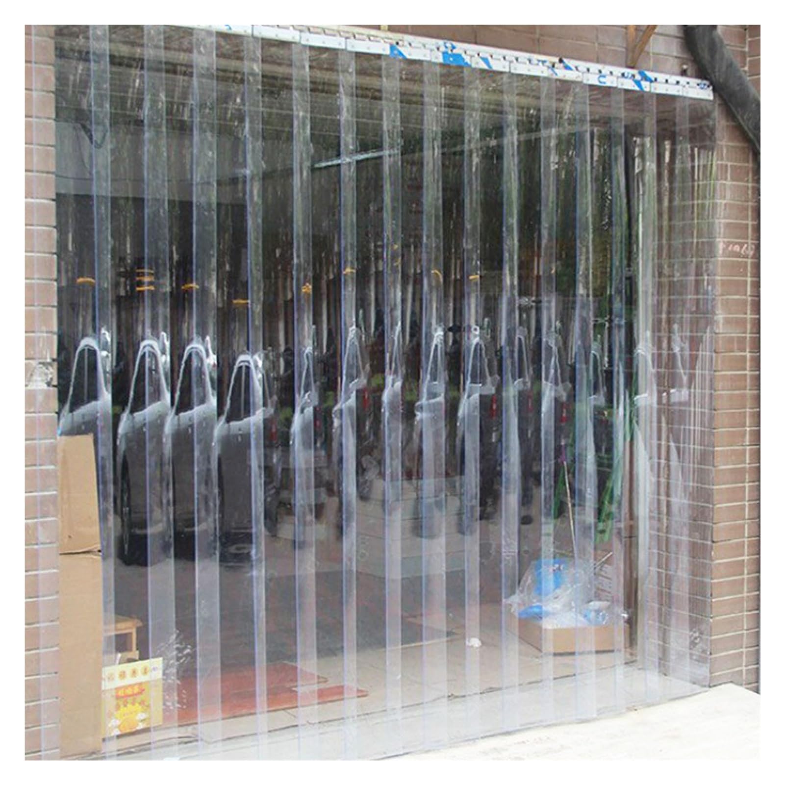 Rideau de porte à lanières en PVC isolation phonique et thermique