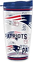 Vista 10 de Rico Industries NFL Football Vaso con aislamiento de pared doble Mayhem de 16 onzas, Tritan, con tapa