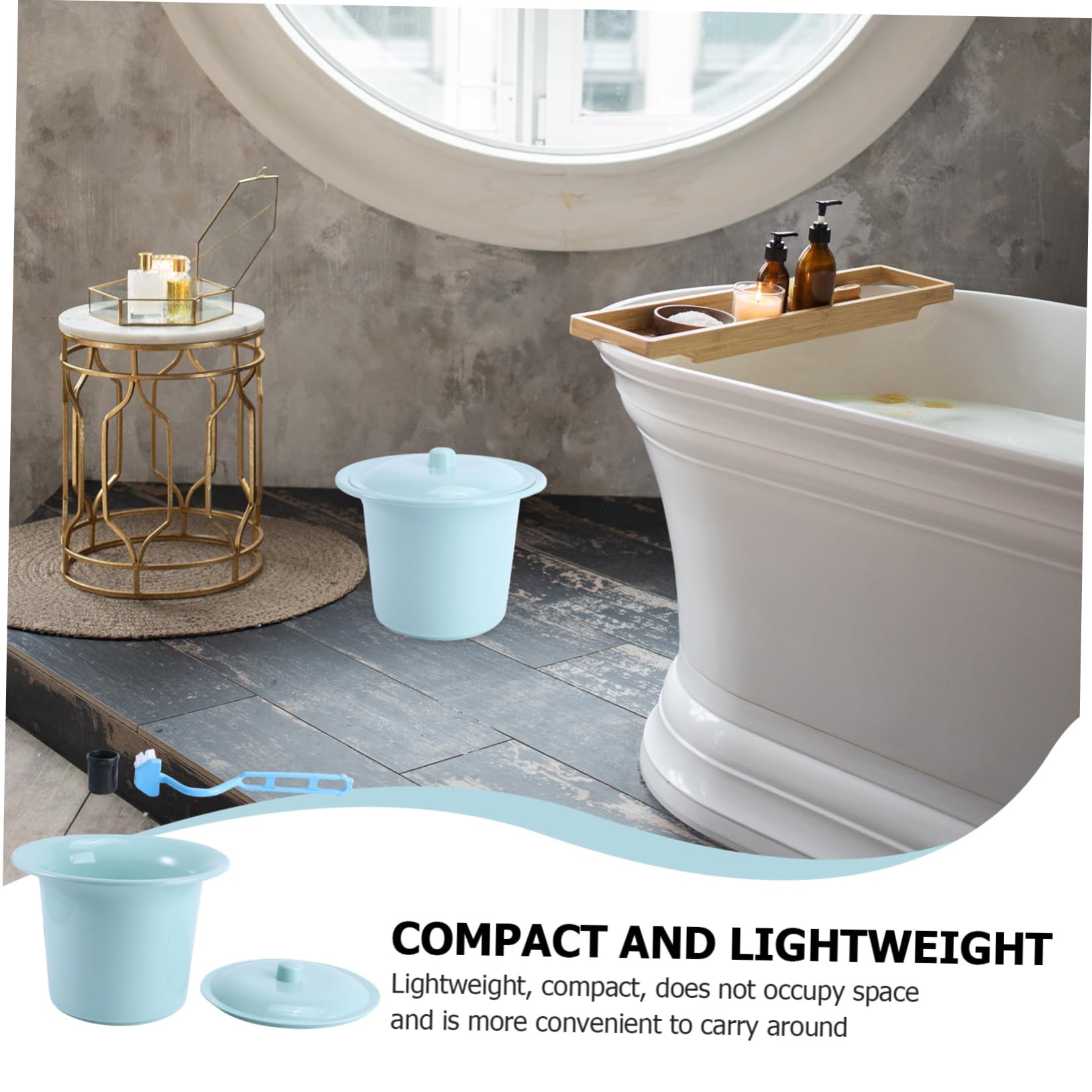 PLAFOPE Old Man Urinal Pail Pot Lid Chamber Pot Bedpan for Home Hospital Boys and Girls Elders