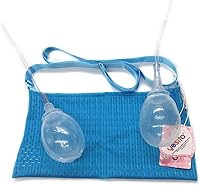 Vista 5 de Mastectomía Drenaje Drenaje Bolsa Drenaje Cirugía Recuperación Drenaje Bolsa de drenaje celosía de panal (azul)