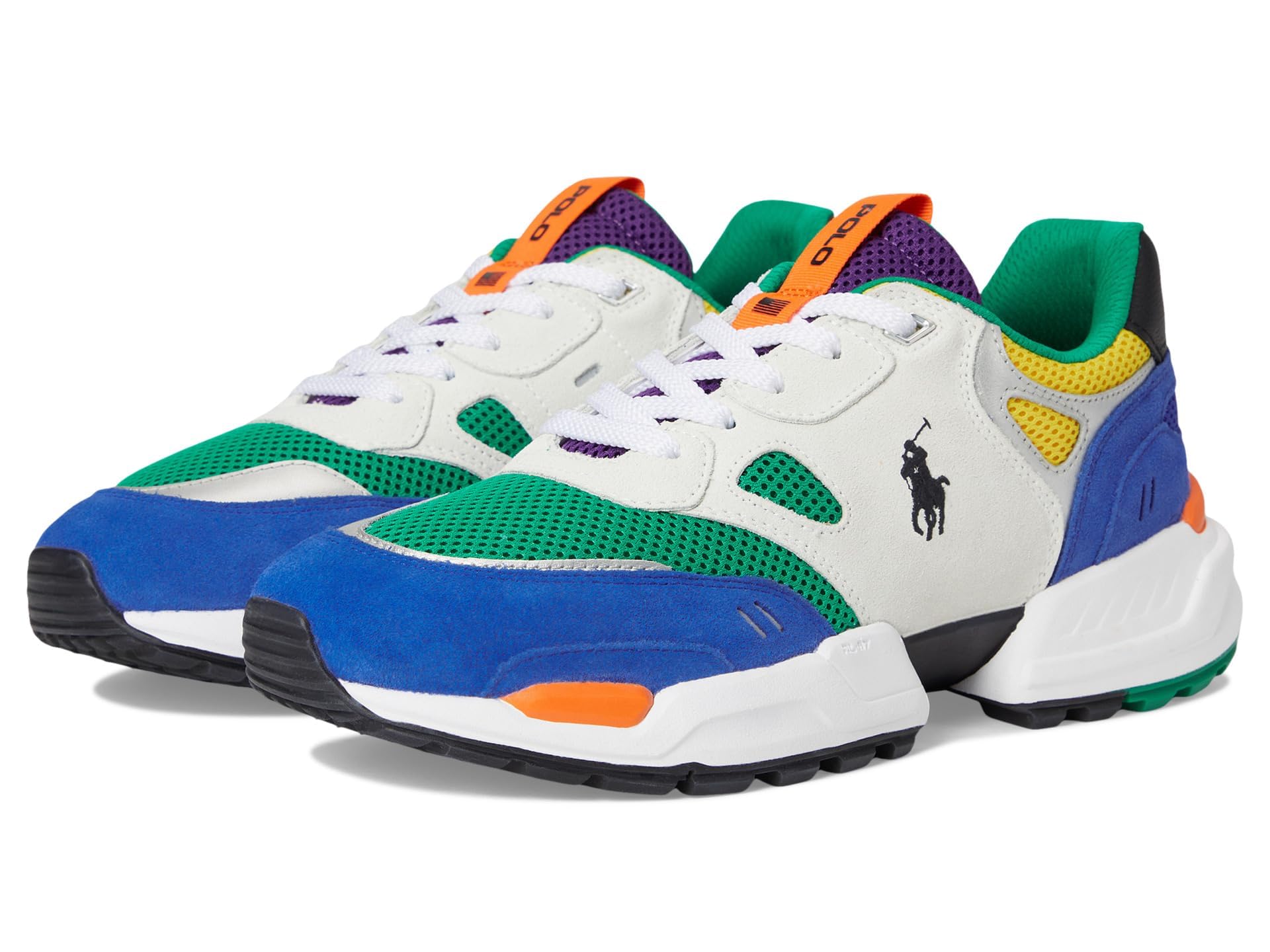 POLO RALPH LAUREN Jogger Suede and Mesh Sneakers
