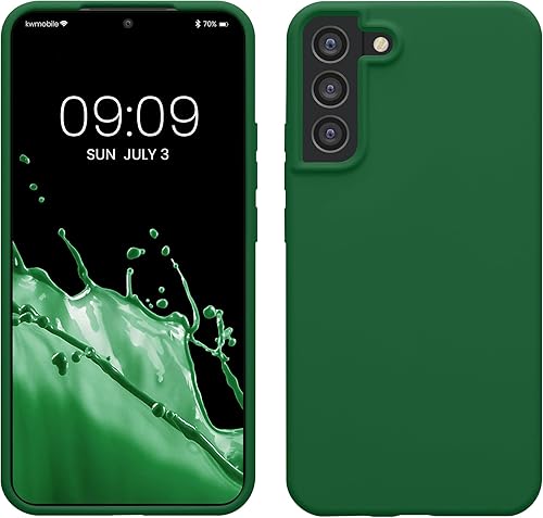 Miniatura 192 de kwmobile Funda Compatible con Samsung Galaxy S22 - Funda de teléfono de silicona TPU con acabado suave - Rojo Ruibarbo Piedra antigua,Azul