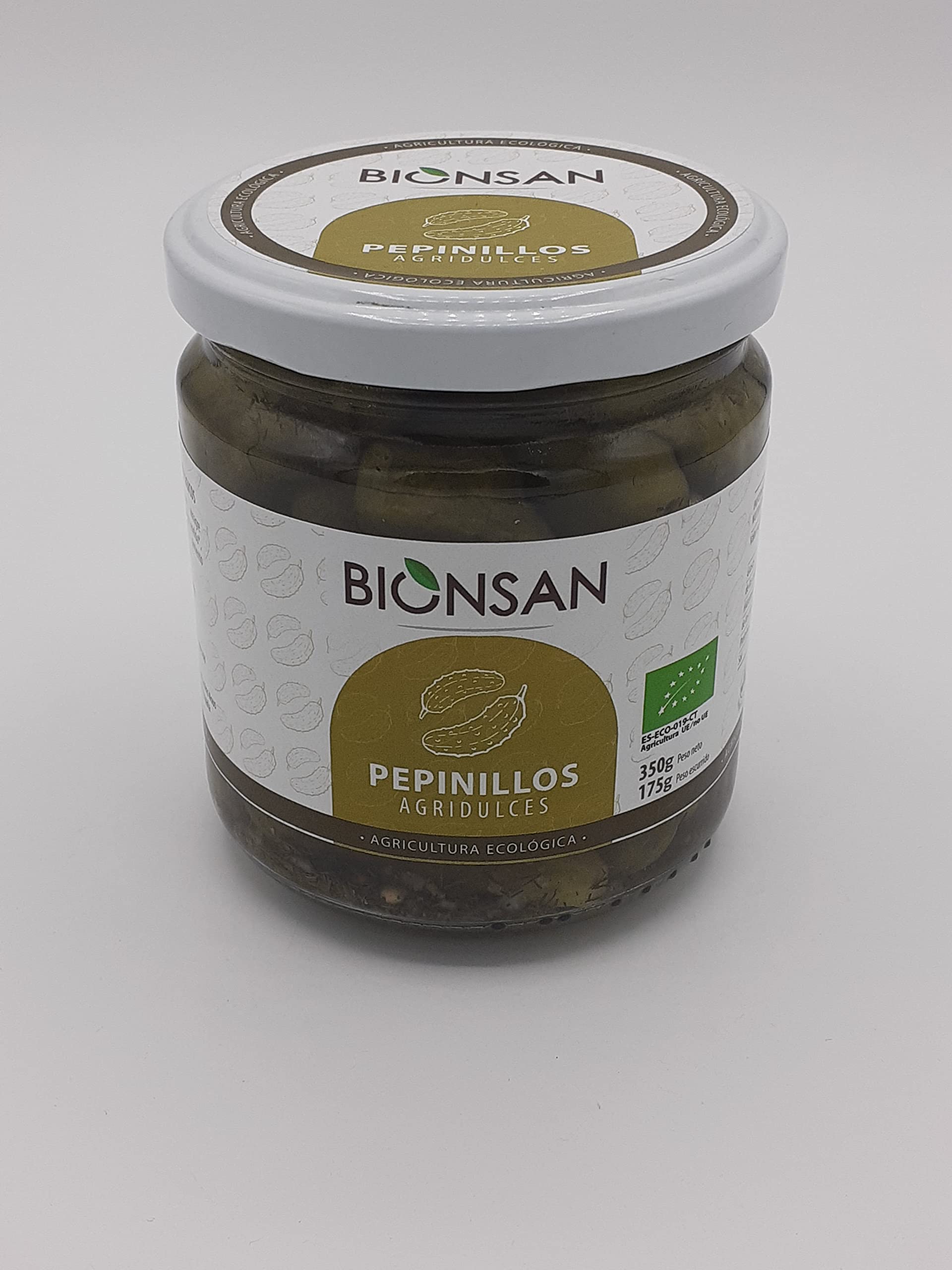PEPINILLOS AGRIDULCES ECOLOGICOS BIONSAN 350 GR | 2 X350GR