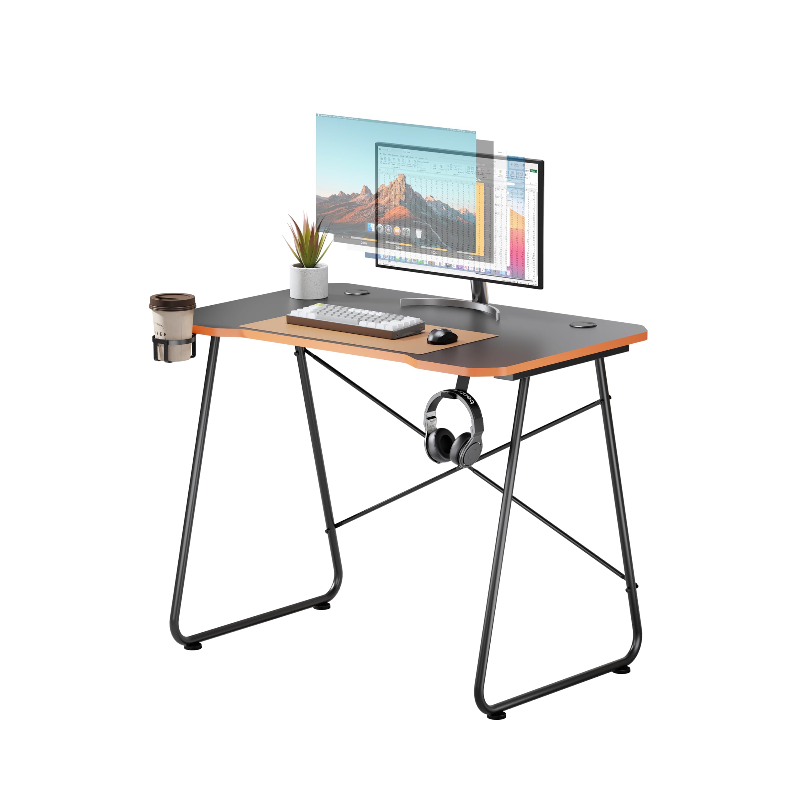 Properav Office Computer Desk - Black