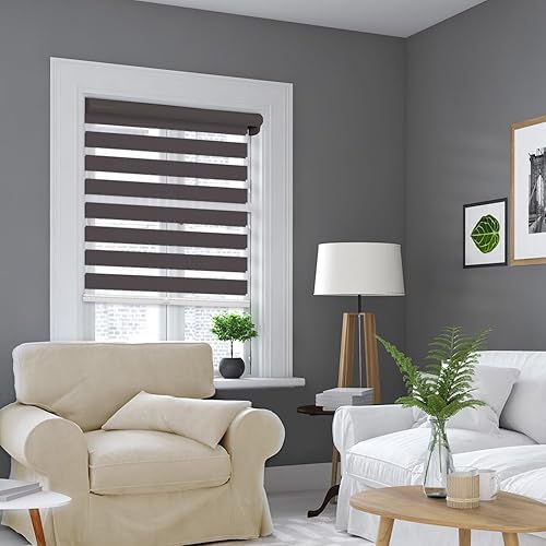 Miniatura 2 de CHICOLOGY Persianas de cebra personalizadas, persianas de cebra para ventanas, persianas de cebra para ventanas, persianas de cebra sin cable,