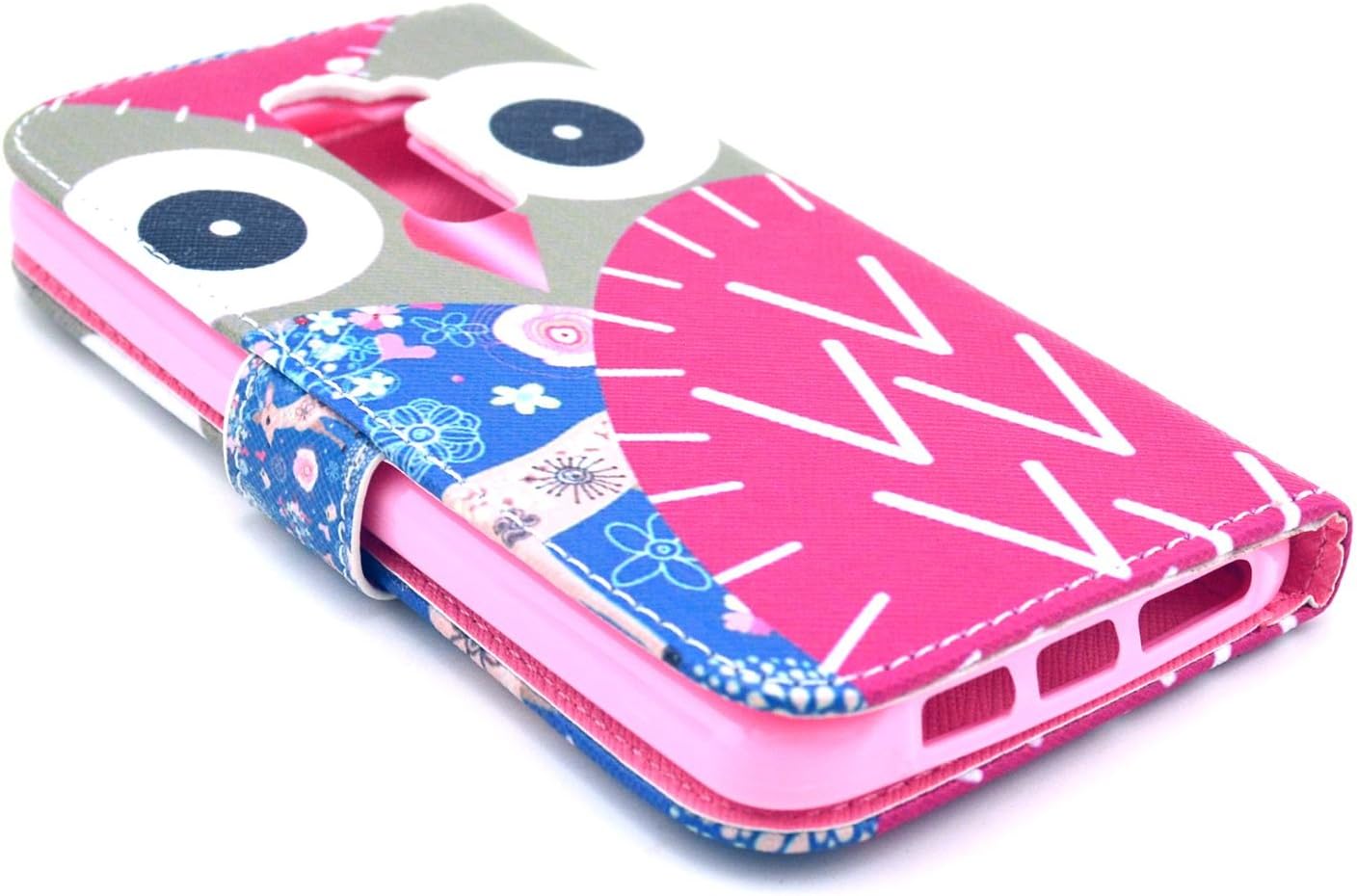 LG G2 Case, Speedtek OWL Pattern Premium PU Leather Wallet Flip Protective Skin Case with Magnetic Closure for LG G2 LG Optimus G2 [At&T, Sprint, T-Mobile] (Built-in Credit Card/ID Card Slot)