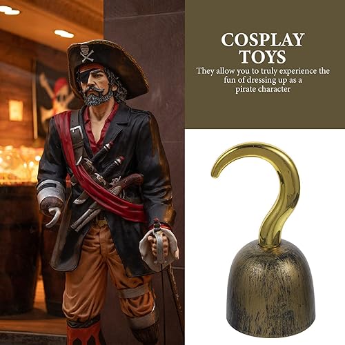 Miniatura 4 de NUOBESTY Ganchos piratas de mano de plástico gancho capitán gancho pirata fiesta conjunto para decoración de Halloween