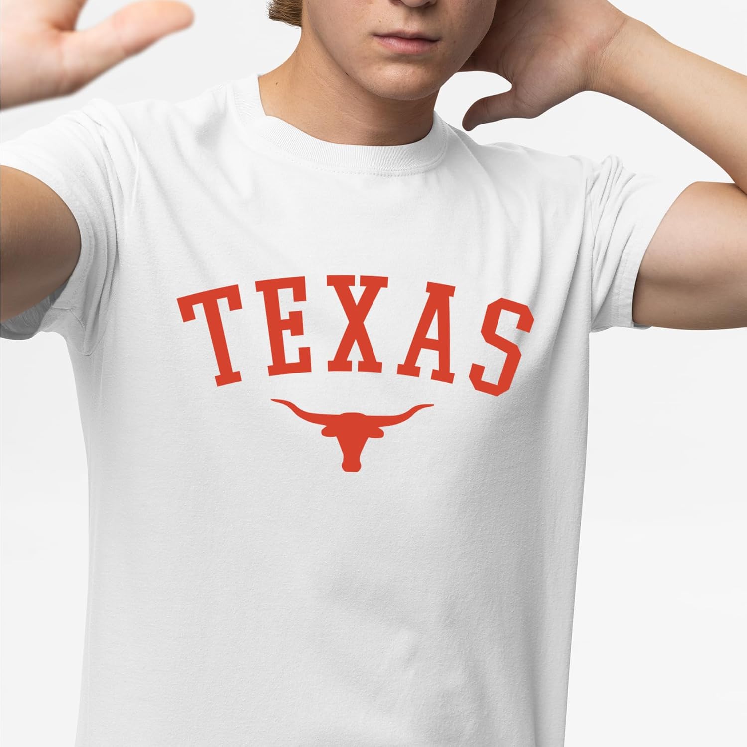 Texas Graphic Tee– Vintage Western Crewneck T-Shirt – Unisex Cowboy Style Top, 50/50 Cotton/Poly - Image 2