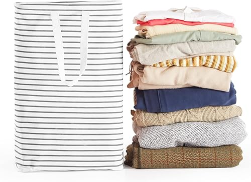 Miniatura 2 de Cesta de lavandería independiente de 70 L, canasta de ropa plegable e impermeable con asa larga fácil de transportar, bolsa de lavado para ropa,