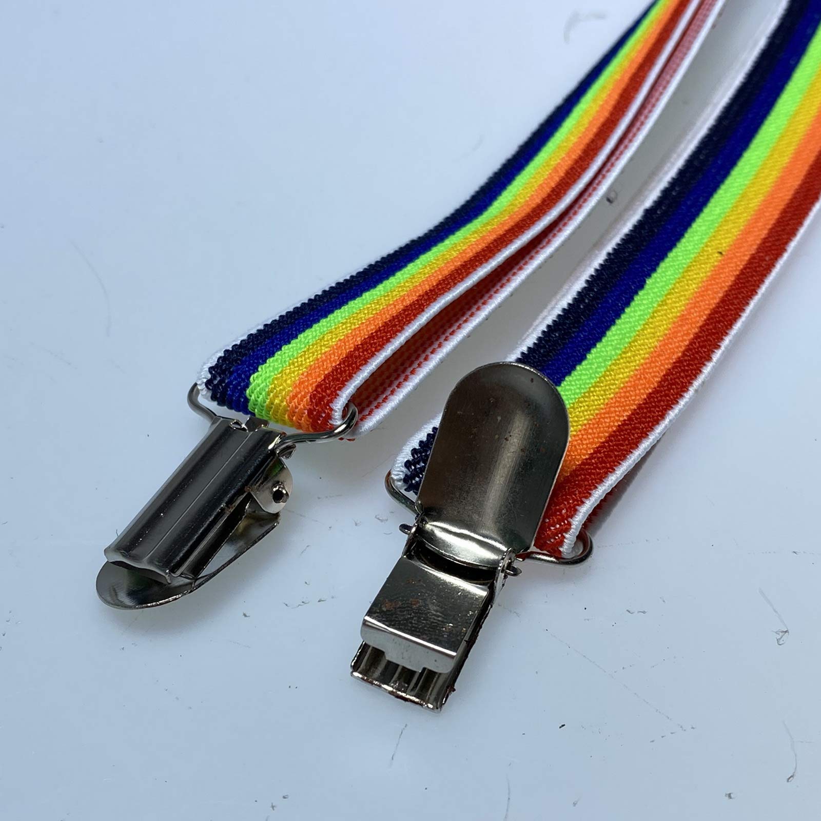 Tirantes elásticos anchos ajustables en forma de Y con 3 clips fuertes, para mujer, niños y niñas.