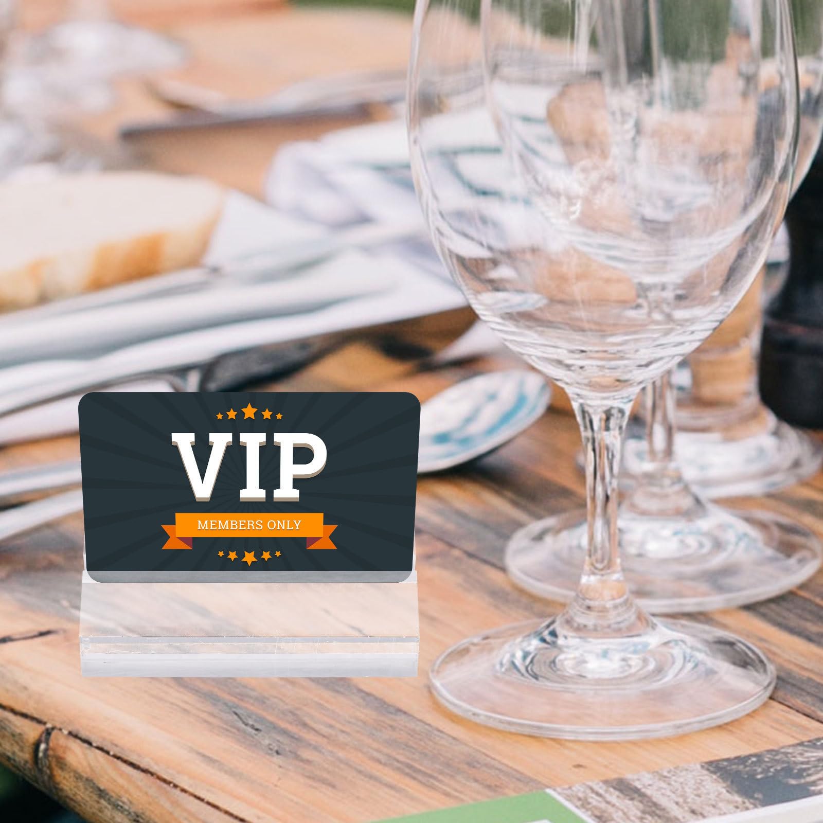 Zerodeko 16 Piezas Soporte Para Tarjetero De Mesa Soporte Para Menú Portanúmeros De Mesa Portafotos Acrílico Portanotas Portaletreros Para Bodas Para Banquetes De Boda y Eventos
