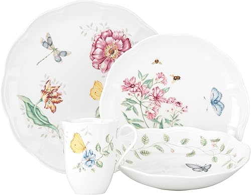 Miniatura 6 de Lenox - Juego de platos Tidbit de 6 piezas Butterfly Meadow 817046