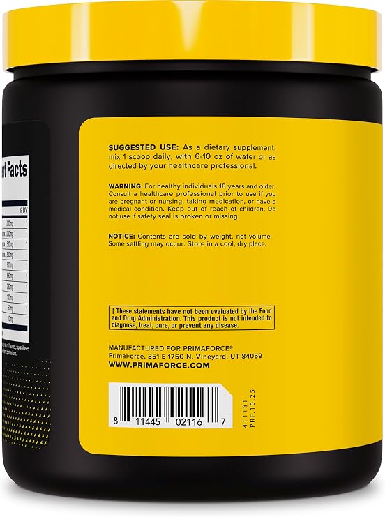 Primaforce EAA Powder (30 Servings, Fruit Punch Flavor) | Essential Amino Acids for Pre/Intra Workout and Recovery - Non-GMO and Gluten Free