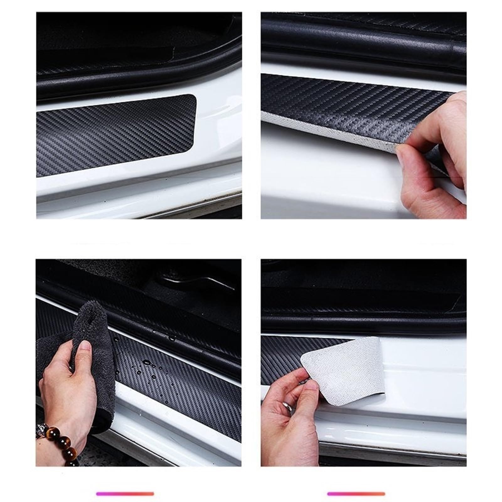 protezione paraurti auto Per Nissan NOTE Adesivi per soglia di protezione della porta del paraurti posteriore bagagliaio Per dell'auto